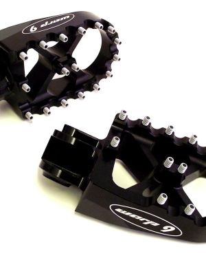 Warp 9 Front Oversized Supermoto / MX Foot Pegs – Honda / Husqvarna / Kawasaki / KTM / Suzuki / Yamaha