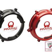 CNC Racing PRAMAC RACING LIMITED EDITION Clear Wet Clutch Cover With Carbon Inlay – Ducati Panigale 1299/1199/959 Superleggera