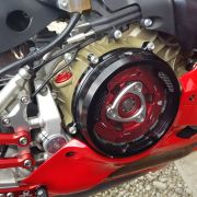 CNC Racing Clear Wet Clutch Cover With Carbon Inlay – Ducati Panigale 1299/1199/959/Superleggera