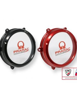 CNC Racing Pramac Racing Limited Edition Clear Wet Clutch Cover – Ducati Panigale V4 / S / Speciale