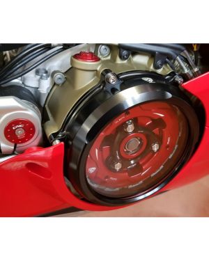 CNC Racing Clear Wet Clutch Cover – Ducati Panigale V4 and Streetfighter V4