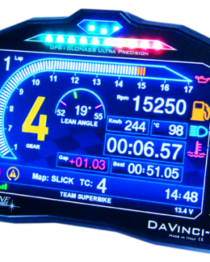 Starlane Davinci-II S Digital Color Dash, Lap Timer & Data Logger – Aprilia, BMW, Ducati, Honda, Kawasaki, Suzuki, Yamaha