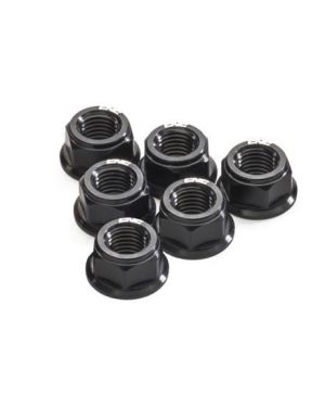 CNC Racing Ergal Billet Flange Nuts for Ducati (Set of 6) – M10x1.0