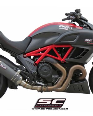 SC-Project 2010-2018 Ducati Diavel Oval Slip On Exhaust