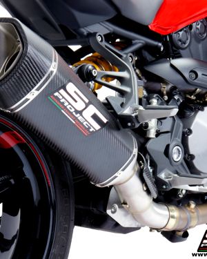 SC-Project Ducati Monster 1200 (17-18) & 1200R (16-18) SC1-R Carbon Fiber Exhaust