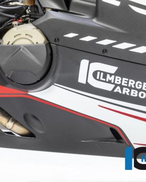 Ilmberger Carbon Bellypan / Lower Cowl For Aftermarket Exhaust (Gloss) – Ducati Panigale V4 / V4S / V4R