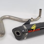 Graves Motorsports Titanium Carbon Exhaust System  – Kawasaki Z125 Pro (2017-2018)