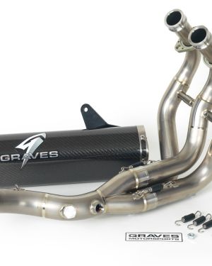 Graves Motorsports Yamaha Full Titanium Exhaust w/ Carbon silencer – FZ-09 (2014-2016) / FJ-09 (2015-2020) / XSR900 (2017-2020) / MT-09 (2018-2020)