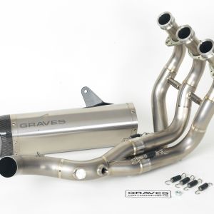 Graves Motorsports Yamaha Full Titanium Exhaust  w/ Titanium Silencer - XSR900 (2017-2020) / FZ-09 (2014-2016) / MT-09 (2018-2020) / FJ-09 (2015-2020)