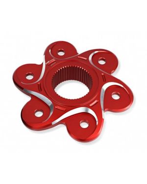 CNC Racing NEW STYLE Bi-Color 6-Hole Rear Sprocket Flange – Ducati Panigale V4 and Streetfighter V4