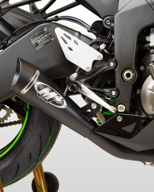 M4 FULL SYSTEM WITH BLACK GP19 CANISTER 2009-2024 Kawasaki ZX-6R