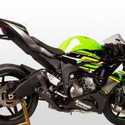 M4 FULL SYSTEM WITH BLACK GP19 CANISTER 2009-2024 Kawasaki ZX-6R