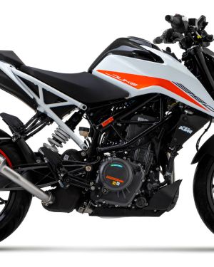 Arrow GP2 “Dark” Silencers Kit – KTM Duke 390 (2021-2022)