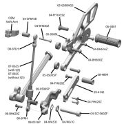 Woodcraft Rearset Kit – Complete GP Shift  – Triumph Street 765 (w/o QS)