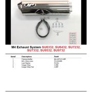 M4 Exhaust Bolt-On Polished Canister 2001-03 Suzuki GSX-R600