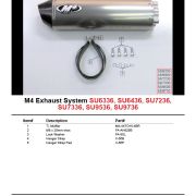 M4 BOLT-ON SYSTEM WITH TITANIUM CANISTER 2003-04 Suzuki GSX-R1000