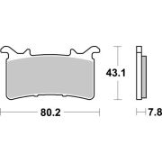 SBS Dual Sinter 1 Brake Pads – 2020 BMW S1000RR (K67) Nissin Calipers – 985DS1