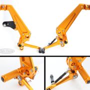 Sato Racing Adjustable Rearsets + Tandem Brackets – GP Shift – 2016-2019 Honda MSX125SF Grom