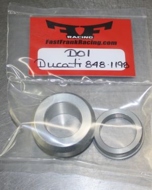 Fast Frank Racing Ducati Sport Classic, Hypermotard, SR4S, and M1100 Front Wheel Captive Spacer Kit