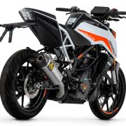 Arrow Indy Race “Dark” aluminum silencer with carby end cap – KTM Duke 390 (2021-2022)