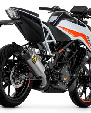 Arrow Indy Race “Dark” aluminum silencer with carby end cap – KTM Duke 390 (2021-2022)