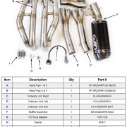 M4 STREET SLAYER X96 FULL SYSTEM Exhaust – 2023+ Kawasaki ZX-4RR