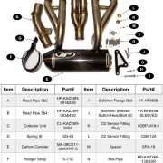 M4 FULL SYSTEM WITH CARBON STREET SLAYER CANISTER 2009-2024 Kawasaki ZX-6R