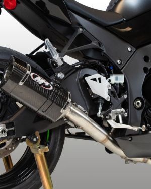 M4 Full Titanium Exhaust System with Tech1 Carbon Canister – Kawasaki ZX-10R (2021-2023)