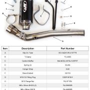 M4 Titanium Half System Exhaust with Tech1 Carbon Canister – Kawasaki ZX-10R (2021-2023)