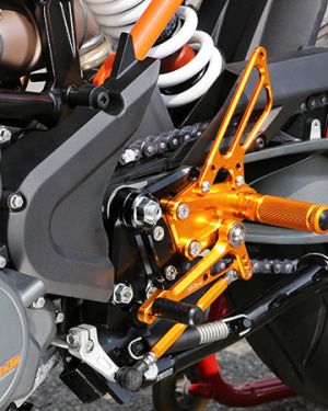 Sato Racing Adjustable Rearsets – 2017-2019 KTM 390 Duke