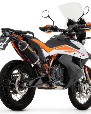 Arrow Sonora Titanium “Dark”  Silencer With Carbon End Cap – 2019-2022 KTM 790 890 Adventure / Adventure R