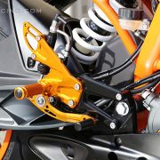 Sato Racing Adjustable Rearsets- Standard Shift – 2015-2019 KTM RC390 / RC125