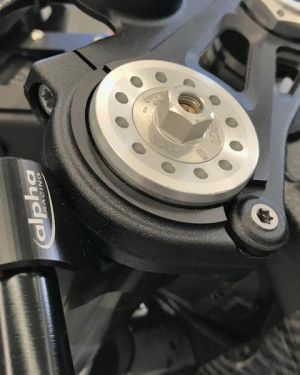 Alpha Racing Clamps for OEM Top Triples (for use w/ aftermarket clip ons) 2019-2020 BMW S1000RR (-2020 US model)