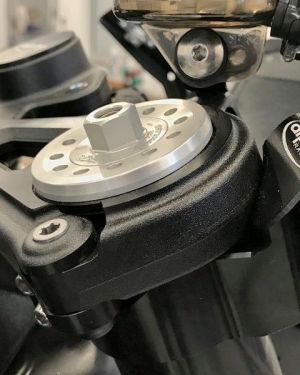 Alpha Racing Clamps for OEM Top Triples (for use w/ aftermarket clip ons) 2019-2020 BMW S1000RR (-2020 US model)