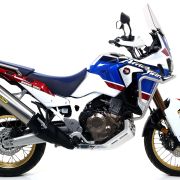 Arrow Maxi Race-Tech Titanium Slip on (w/ Carbon Fiber End Cap) for 2018-2019 Honda CRF1000L Africa Twin