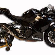 M4 SLIP-ON WITH X96 CARBON CANISTER 2018-2023 Kawasaki Ninja 400/Z400