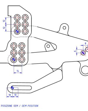 CNC Racing Pramac Edition RPS Easy Adjustable Rearsets for the Ducati Panigale V4 / S / Speciale / R