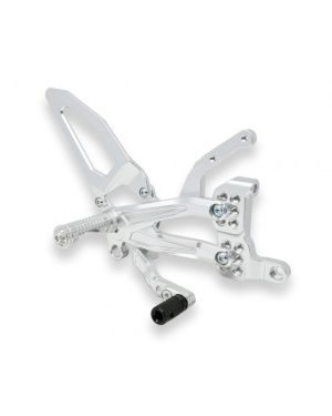 CNC Racing RPS Adjustable Rearset for the Ducati Panigale V4 / S / Speciale – Silver