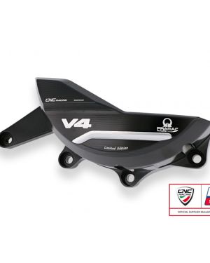 CNC Racing PRAMAC RACING LIMITED EDITION Billet Generator Protector – Ducati Panigale / Streetfighter V4 / S / R / Speciale