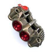 PZ5 Cobra Billet Monoblock Supermoto 108mm Racing Caliper – Hard Anodized – Left Side