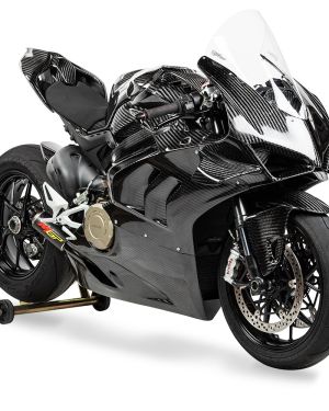 AP Carbon Line Panigale V4 / V4R / V4RS 400g Carbon Fiber Frame Covers (2019-2021)