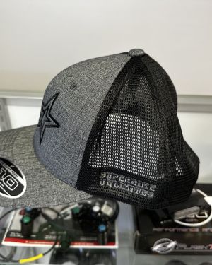 Superbike Unlimited FlexFit 110M Mesh Hat – Black / Heather