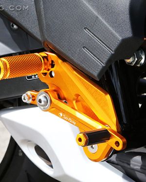 Sato Racing “Race Concept” Adjustable Rearsets – GP Shift – 2016-2019 Kawasaki Z125 Pro