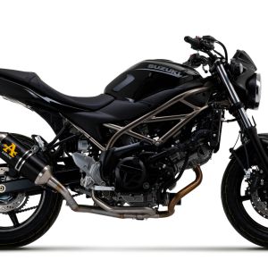 Arrow Race-Tech "Dark" Aluminum Silencer  - Suzuki SV650 (2021-2022)