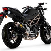 Arrow Race-Tech “Dark” Aluminum Silencer  – Suzuki SV650 (2021-2022)