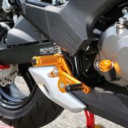 Sato Racing “Street Friendly” Adjustable Rearsets – 2016-2019 Kawasaki Z125 Pro