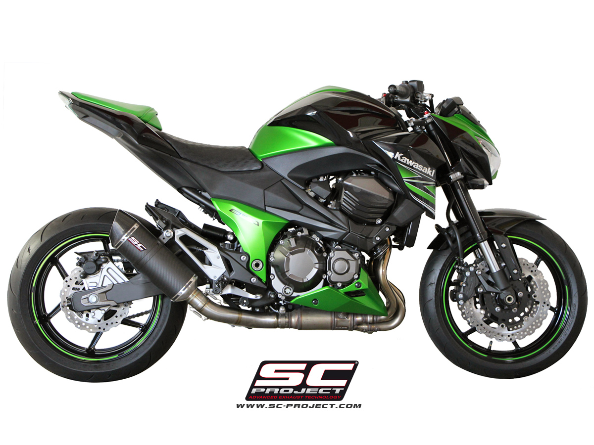 SC-Project Oval Matte Carbon Slip On – Kawasaki Z800 2013-2016