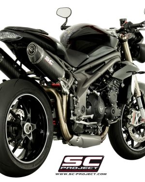 SC-Project Dual Oval High Mount Slip Ons Triumph Speed Triple R  2016-2018