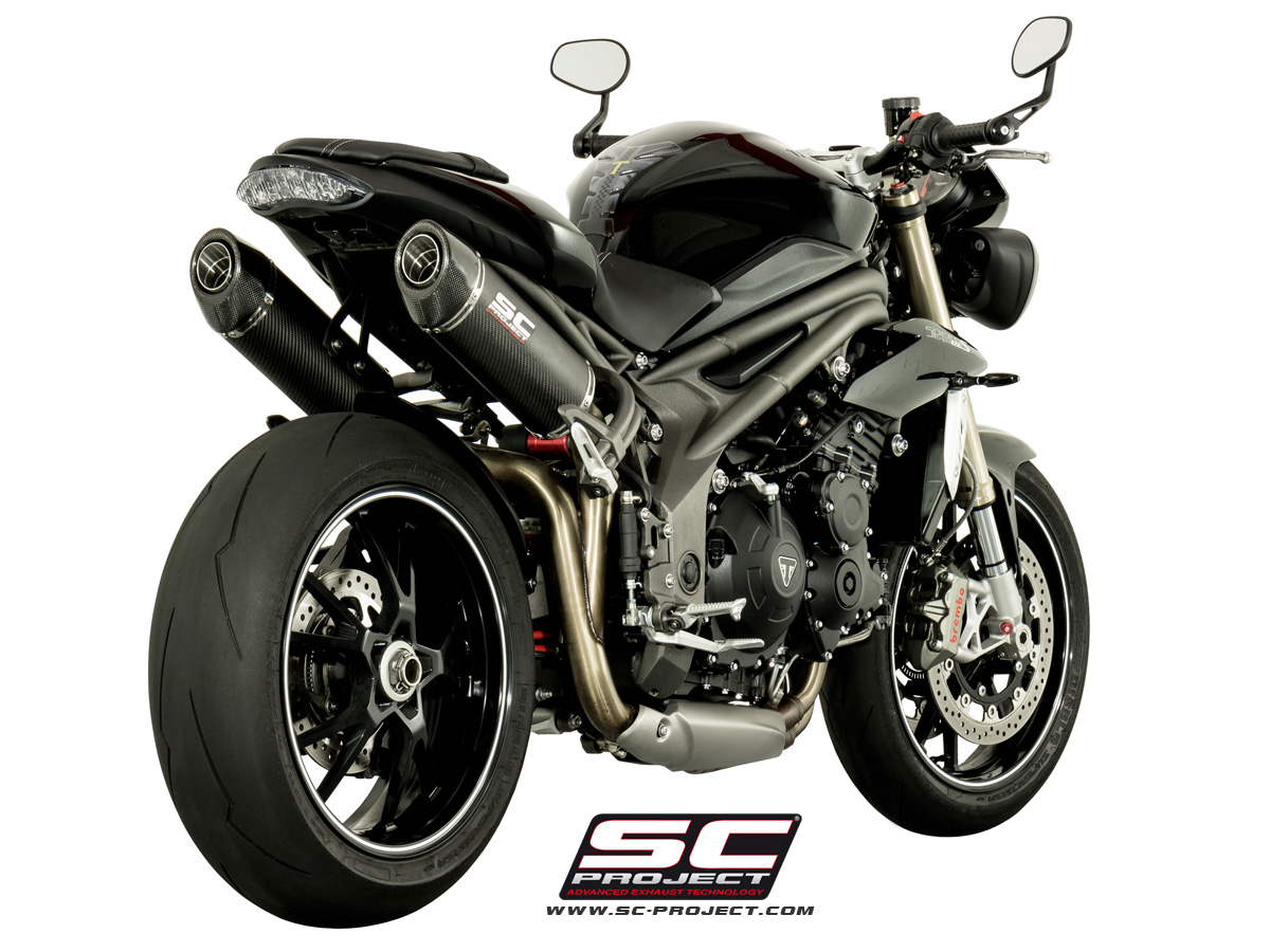 SC-Project Dual Oval High Mount Slip Ons Triumph Speed Triple R  2016-2018