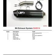 M4 SLIP-ON WITH CARBON FIBER CANISTER 1999-02 Suzuki SV650